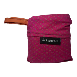 Cabas BagToBee Anna, languette orange